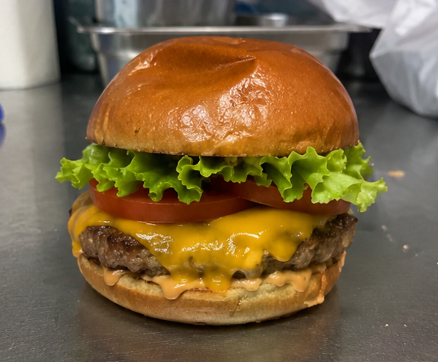 Originální fotka burgeru nahraná uživatelem